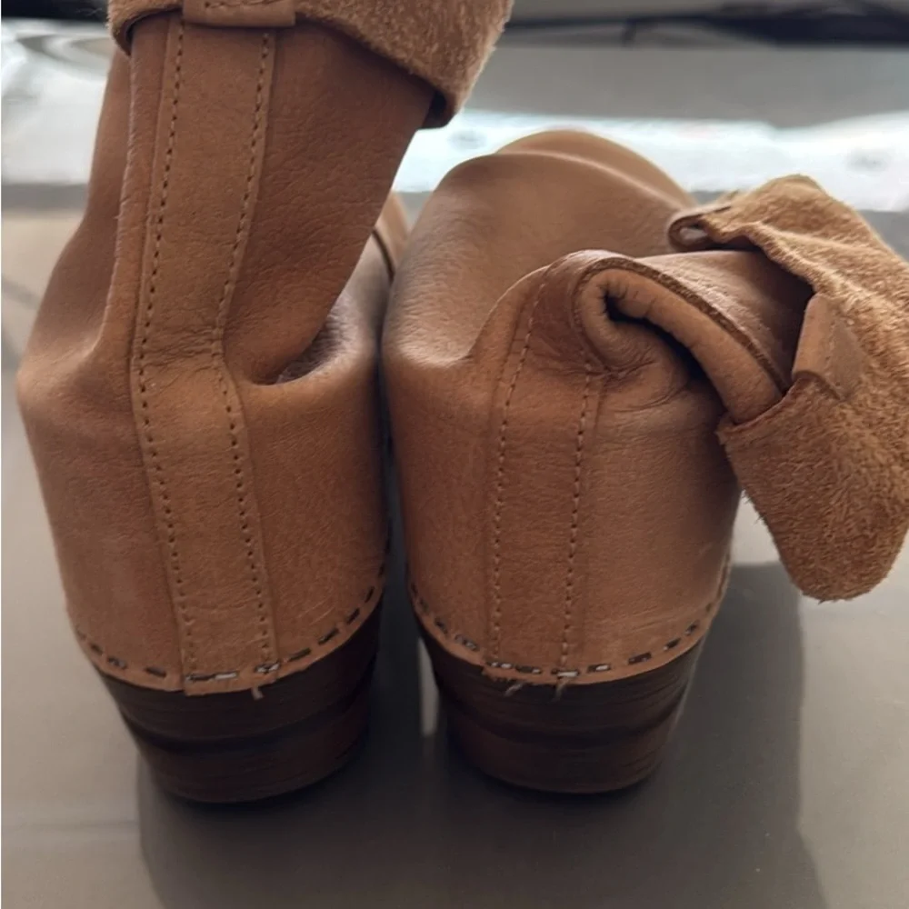 Sanita Tan Heeled Boots - Picture 2 of 3